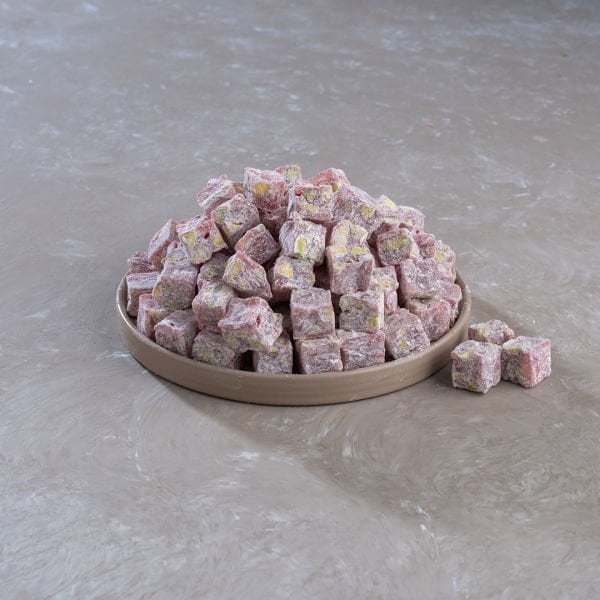 ANTEP FISTIKLI NAR AROMALI ÇİFTE KAVRULMUŞ ''PUDRA ŞEKERLİ''