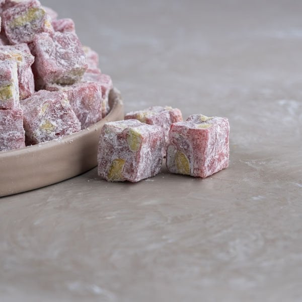 ANTEP FISTIKLI NAR AROMALI ÇİFTE KAVRULMUŞ ''PUDRA ŞEKERLİ''